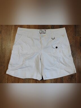 American Eagle EUC White Casual Cargo Shorts Women's Size: 4